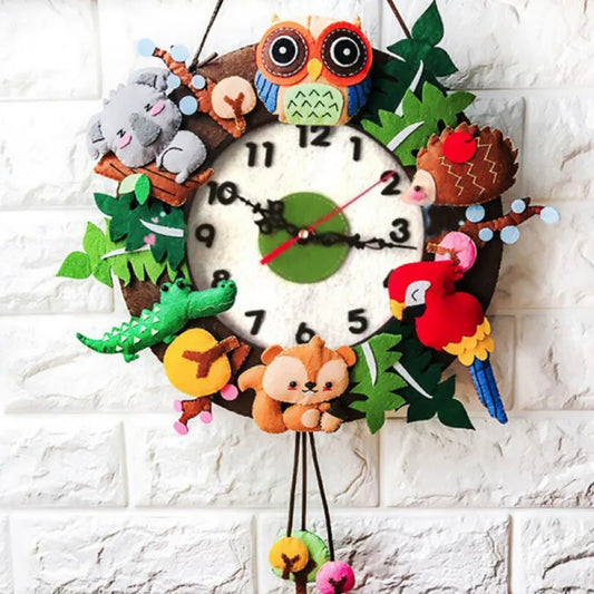 DIY Handmade Felt Marine Clock For Home Decor And Kindergarten