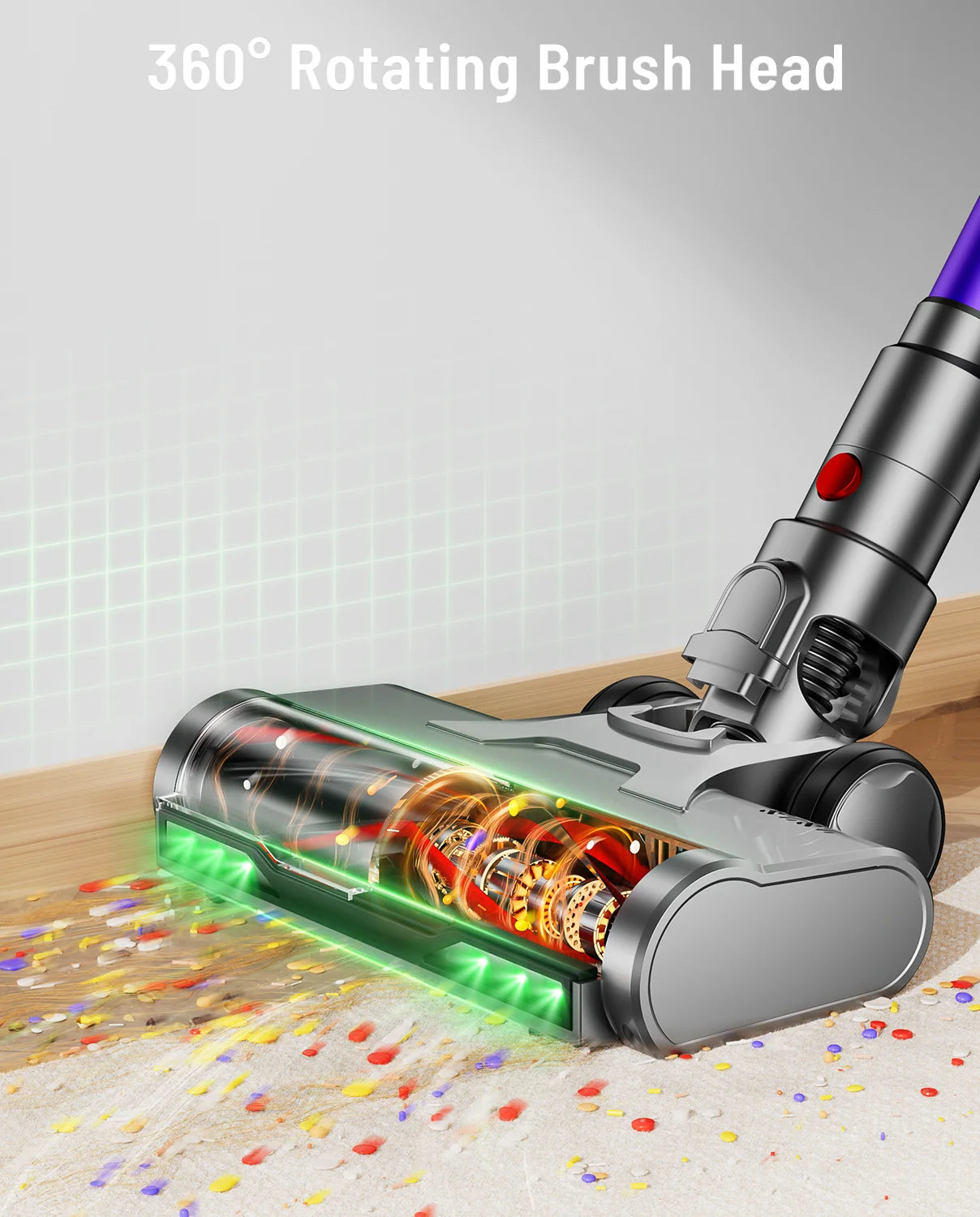 VAKERR X15 Pro Cordless Vacuum Cleaner 65KPa Strong Suction 70Min