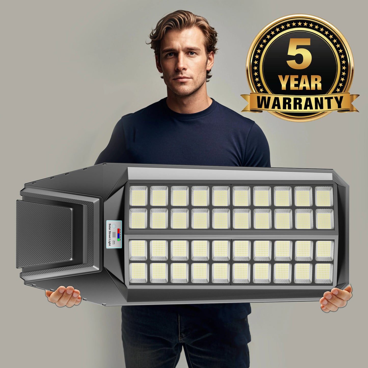 Outdoor Solar LED Street Light With Motion Sensor IP65 Waterproof