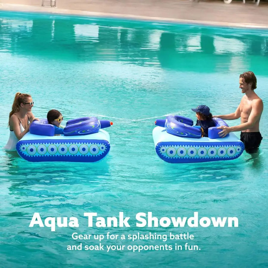 Inflatable Tank Pool Float With Water Gun