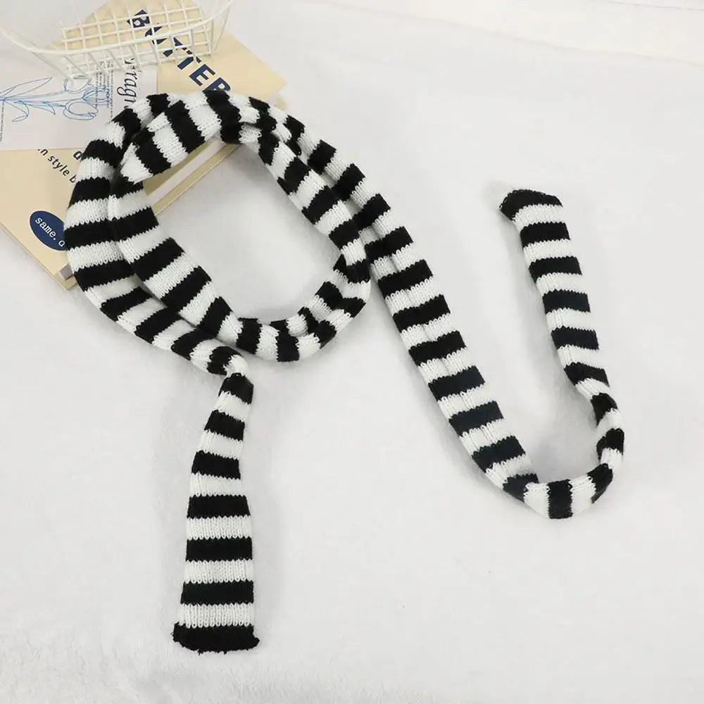 Harajuku Cotton Scarves For Women Stripe Long Neckerchief