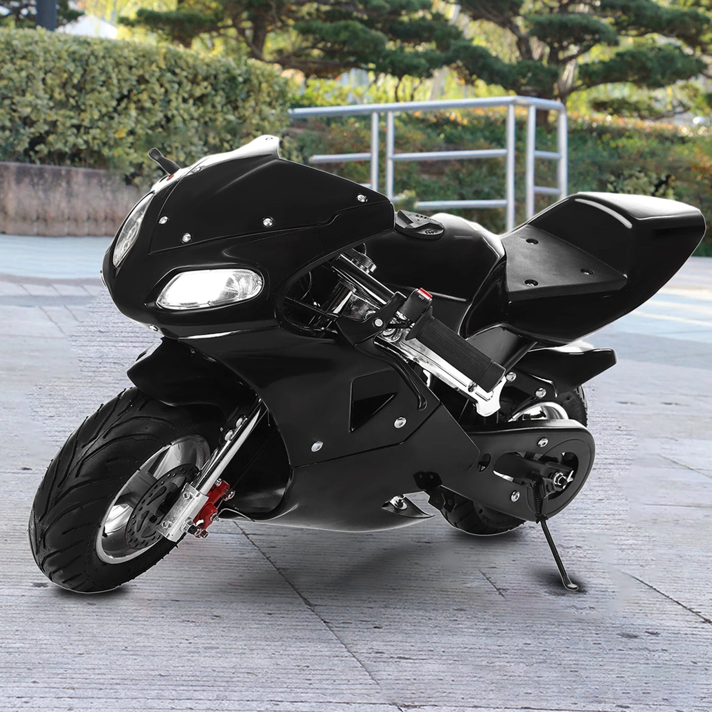Pocket Gas Motorbike 49cc 2-Stroke With Dual Headlights