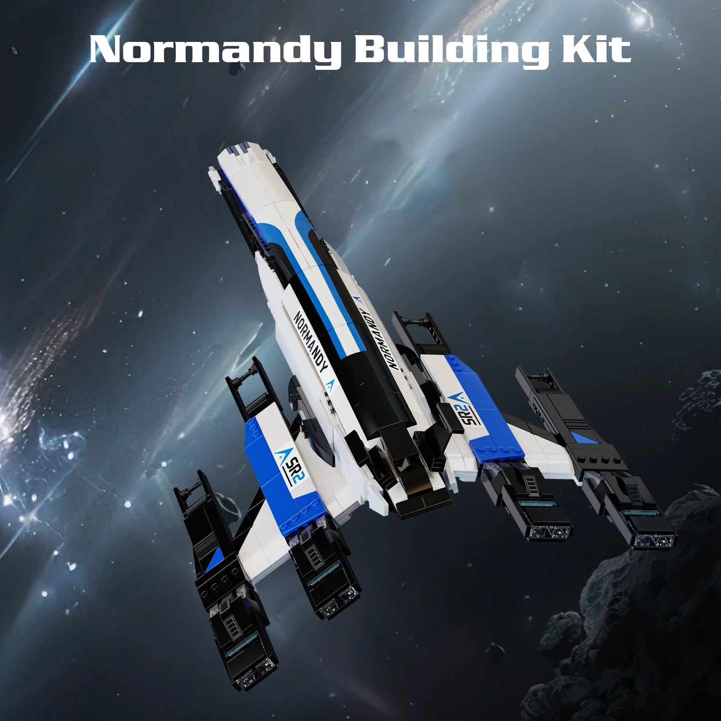 Normandy SR2 Spaceship Building Blocks Set Desktop Ornament