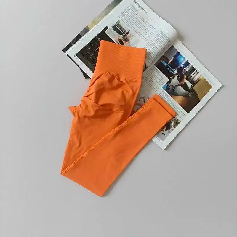 Seamless High Waist Yoga Pants for Running and Gym