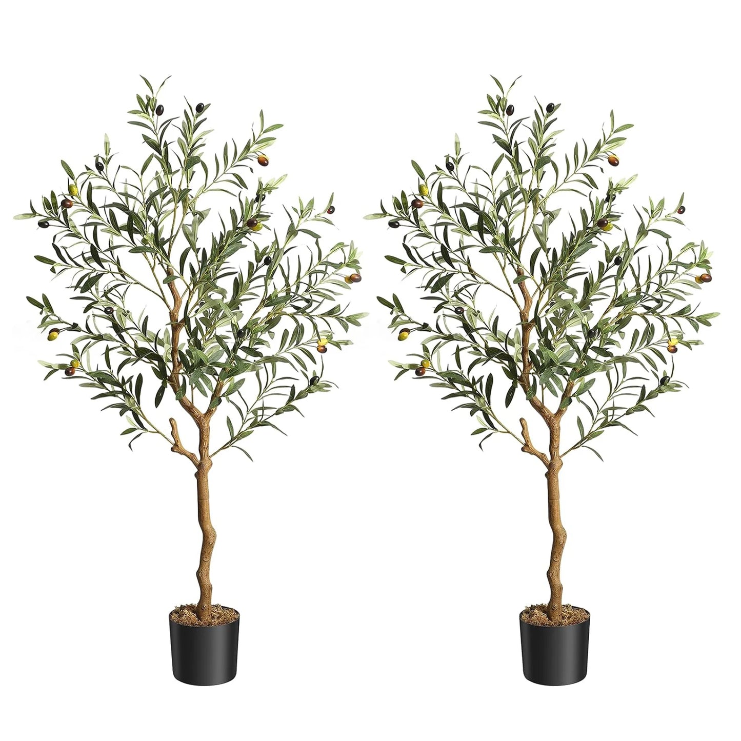 HiMISS Artificial Olive Tree In Pot Realistic Indoor Plant Decor