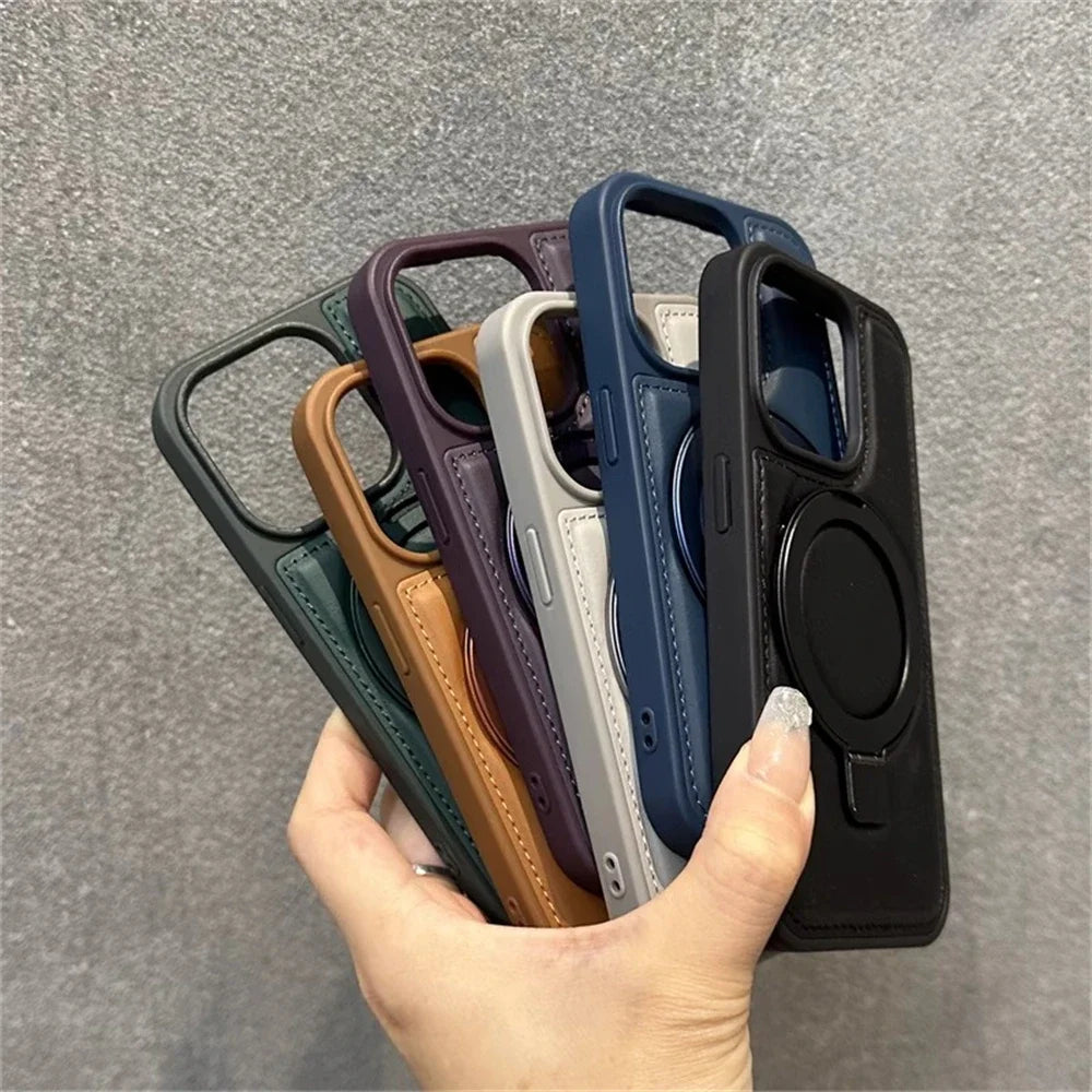 NONED Ring Stand Magnetic Case for iPhone 16 Pro Max