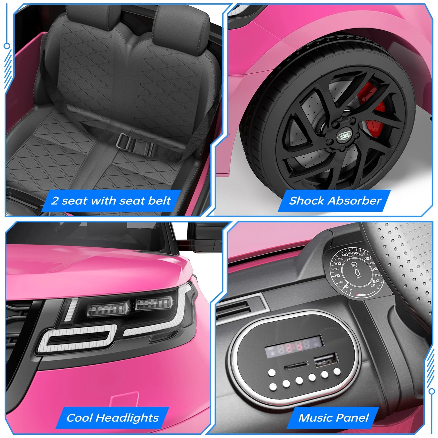 HobbyLane Ride On Cars For Kids 12V Electric With Parent Remote