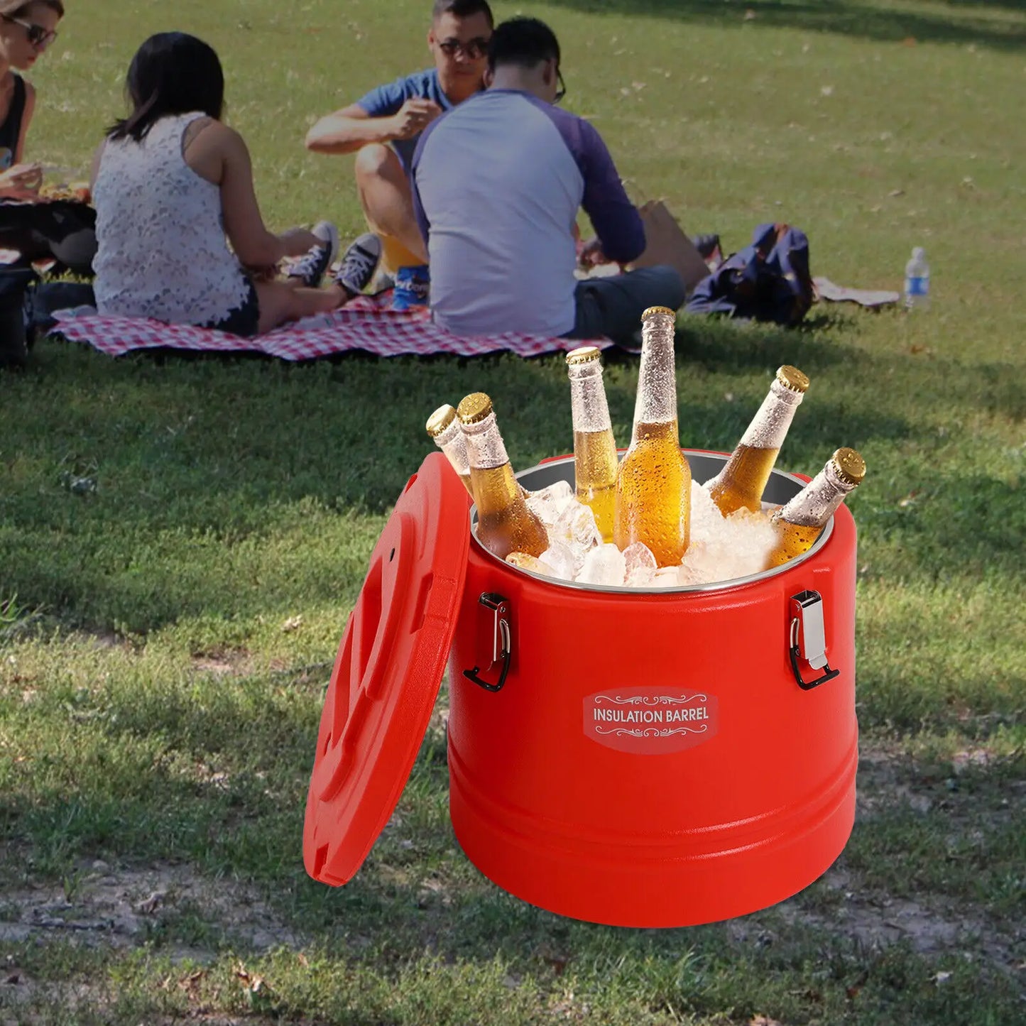 Premium Insulated Beverage Bucket Cooler for Cold Drinks
