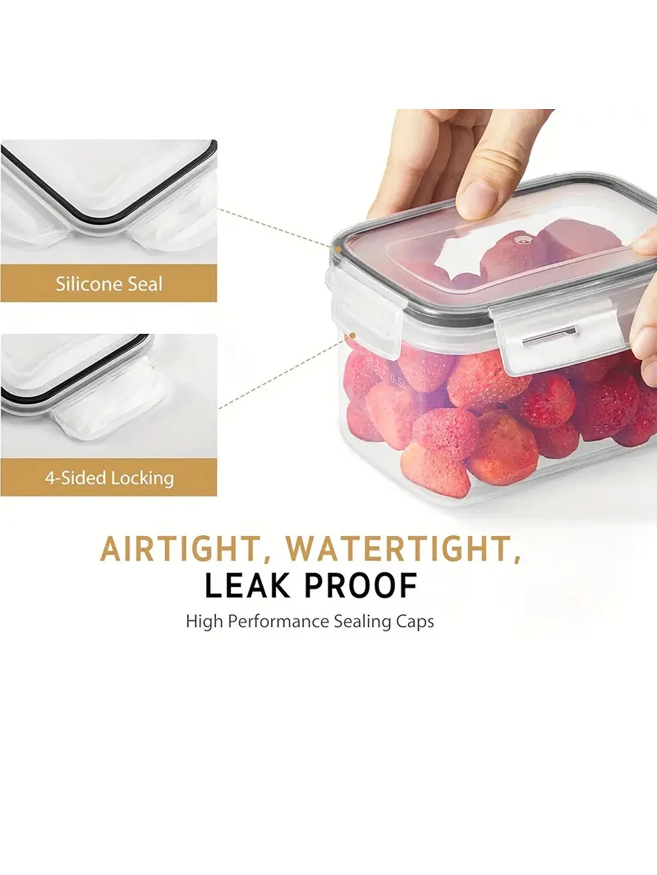 24-Piece Airtight Food Storage Containers With Labels For Spices