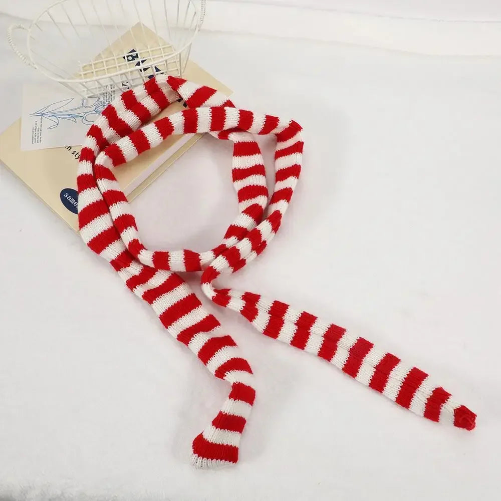 Harajuku Cotton Scarves For Women Stripe Long Neckerchief