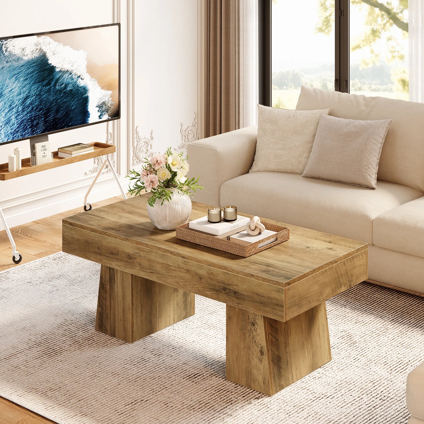 Tribesigns Vintage Coffee Table