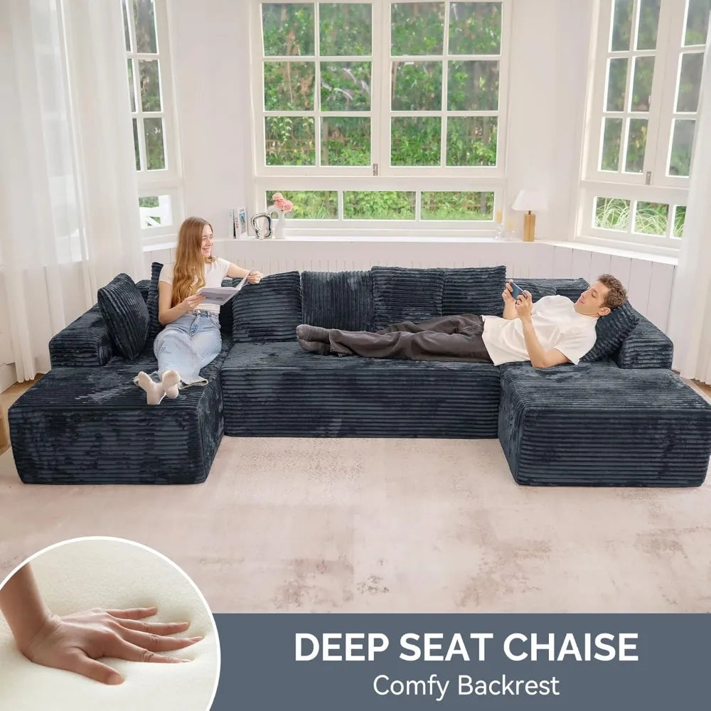 RBXC U Shaped Modular Cloud Sofa For Living Room Space