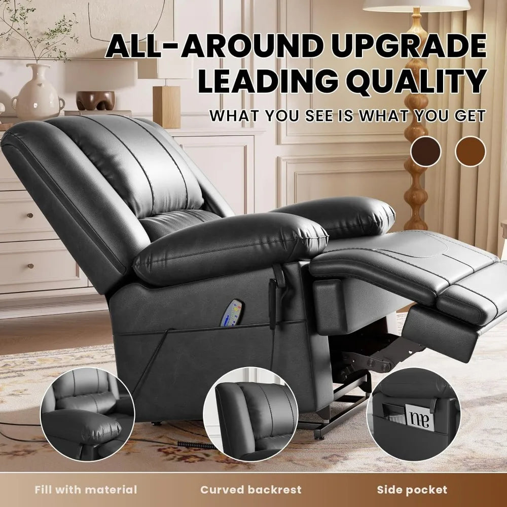 LZJV UltraComfort Dual Motor Power Lift Recliner With IntegratedTechnology Massage