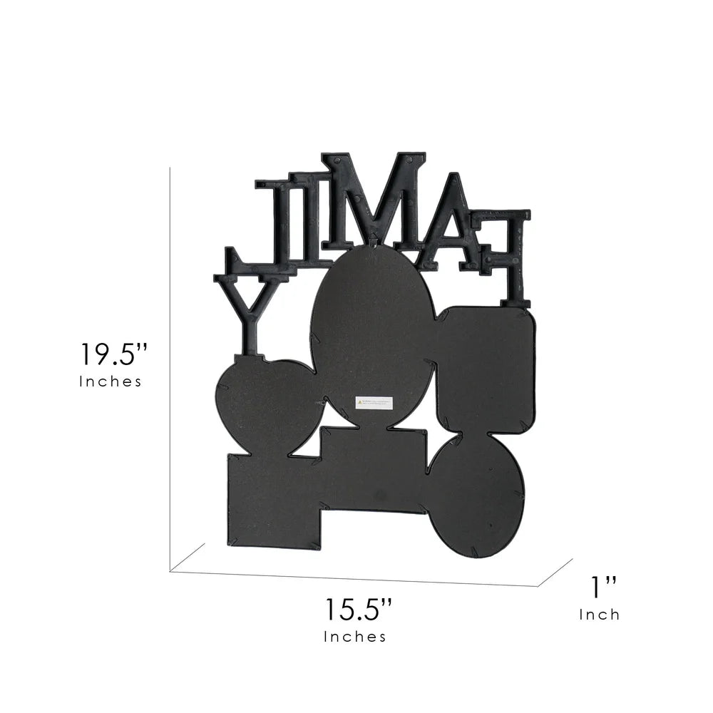 XMSJ Family Distressed Photo Collage Frame Holds Six Pictures