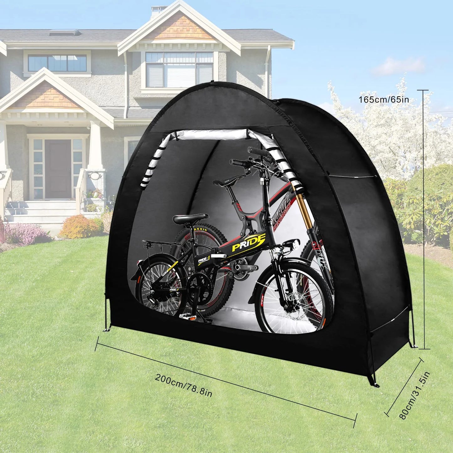 Foldable Waterproof Outdoor Bike Tent Storage Shelter For Road Bicycle