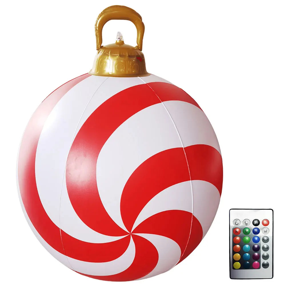 VAKIN Inflatable Christmas Ball With Lights And Remote