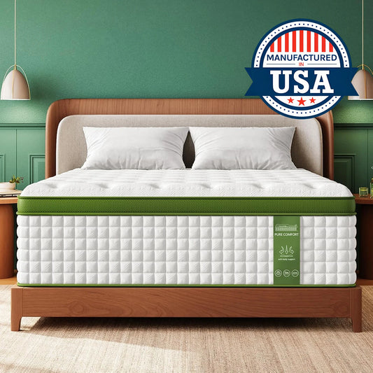 BedStory Premium Hybrid Mattress GelMemoryFoam And PocketSprings TherapeuticPressureRelief