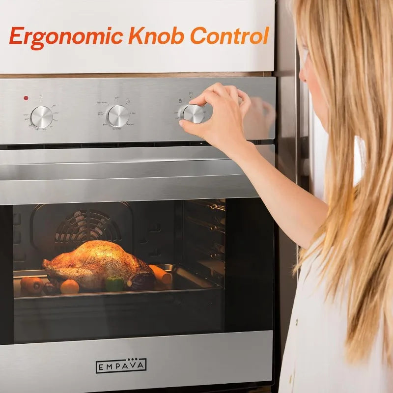 Electric Wall Oven With Convection And Mechanical Knob Control