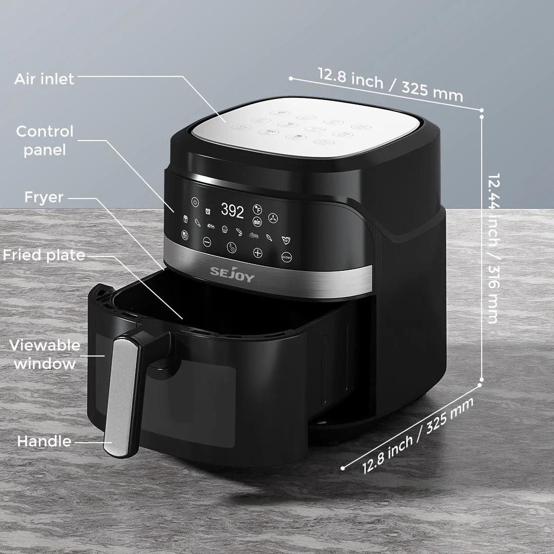SEJOY 8-in-1 Air Fryer Oven Oilless Cooker