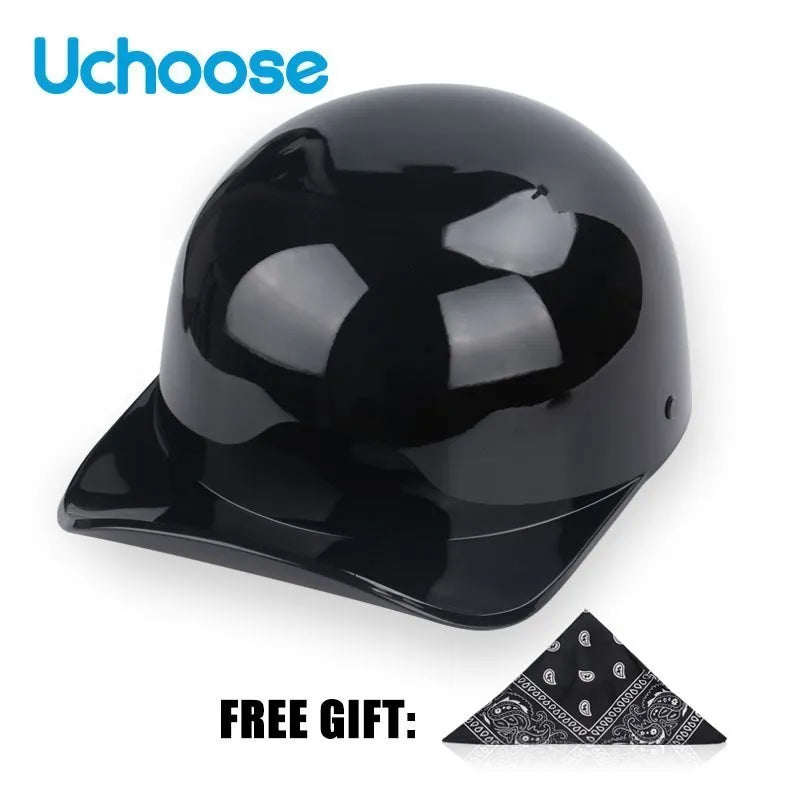 UCHOOSE Unisex Half Helmet Motorcycle Open Face Vintage