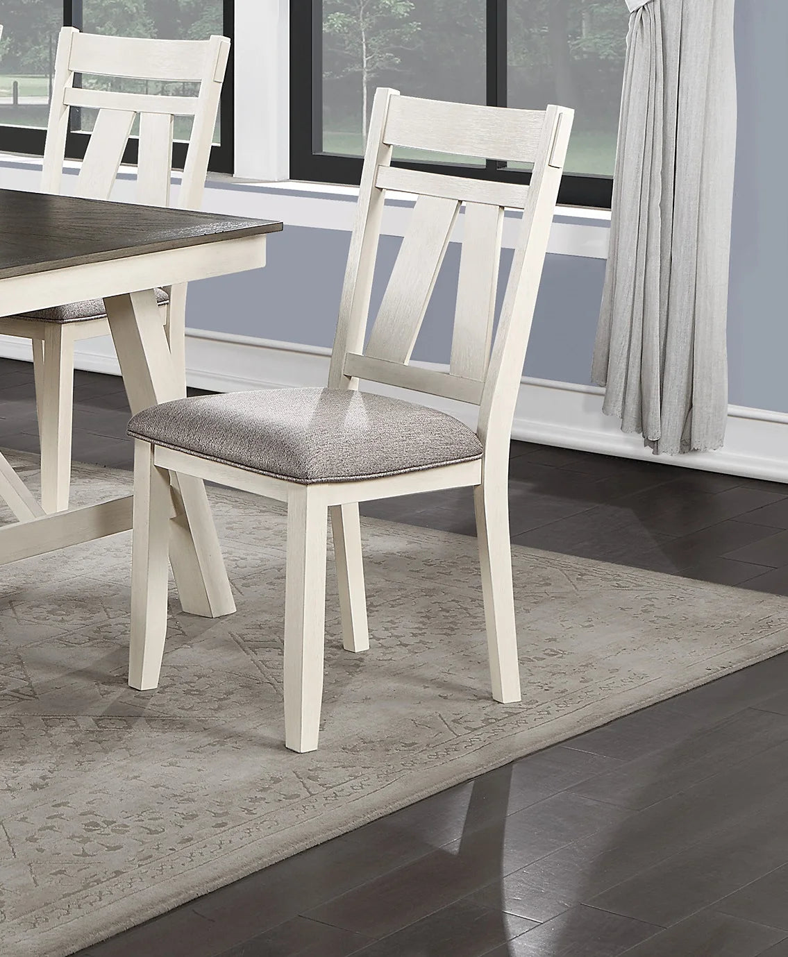 Dining Room 6-Piece Dining Set Table With Leaf And Chairs