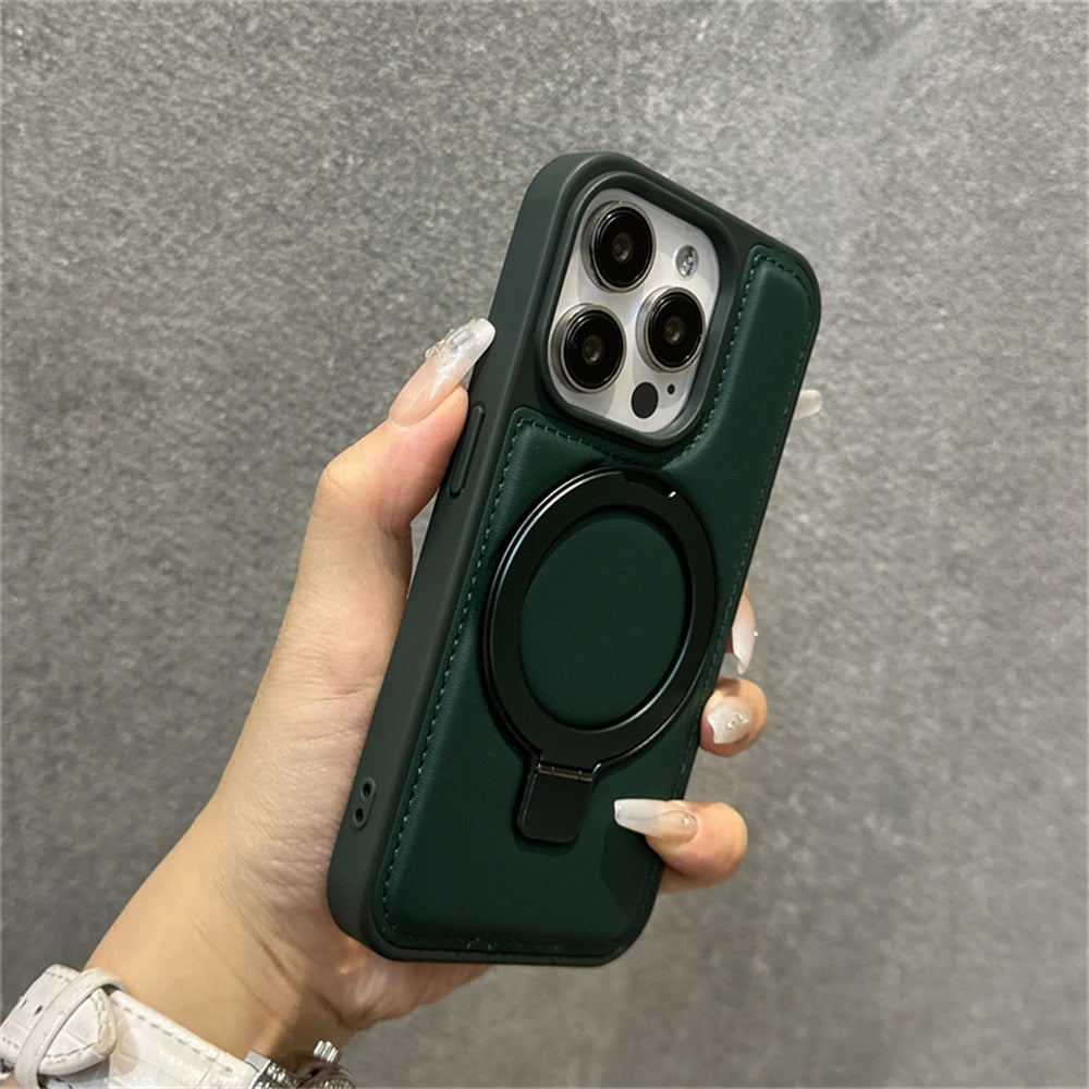 NONED Ring Stand Magnetic Case for iPhone 16 Pro Max