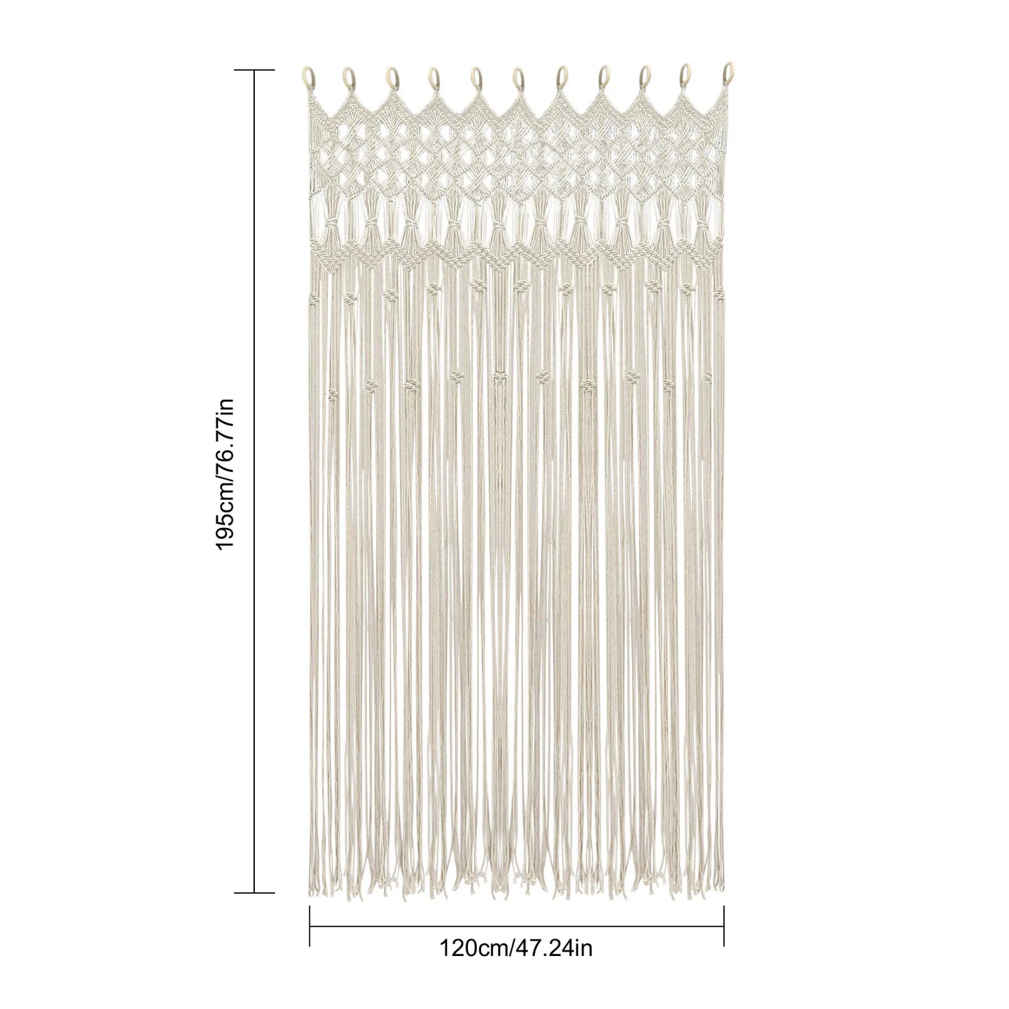 Sichuan Woven Curtain Bohemian Cotton Linen Washable Unlined