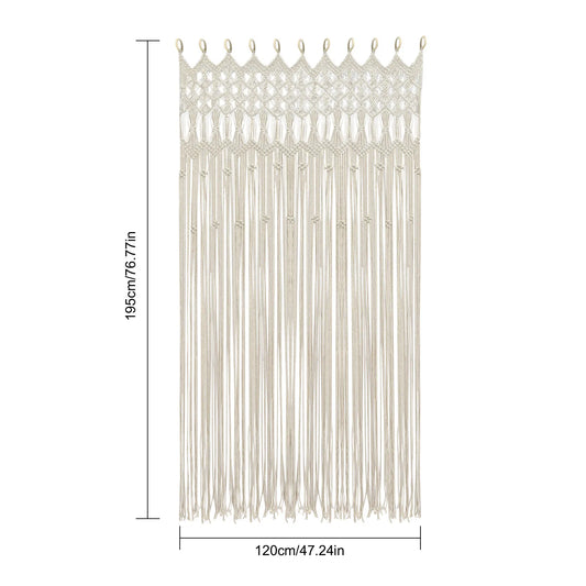 Sichuan Woven Curtain Bohemian Cotton Linen Washable Unlined