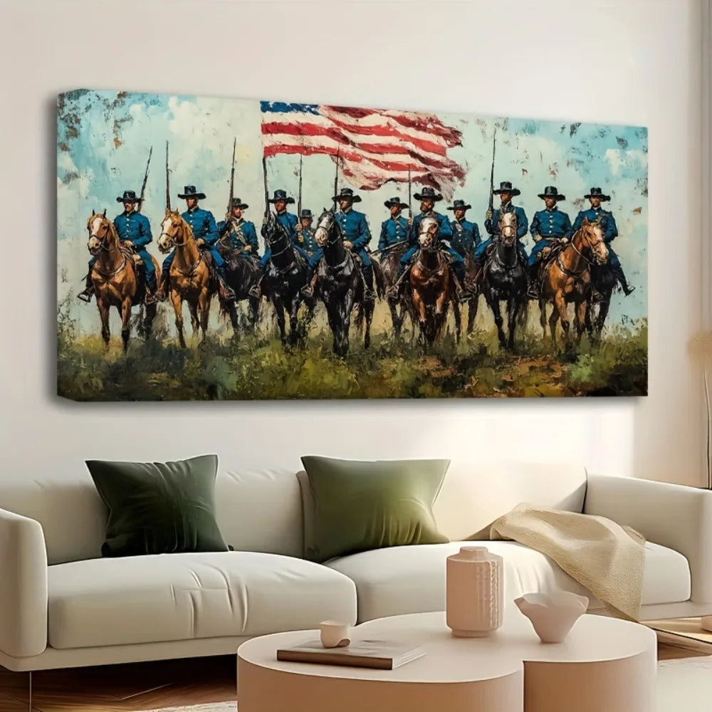 Robert E. Lee Civil War Poster Wall Art Canvas Frame