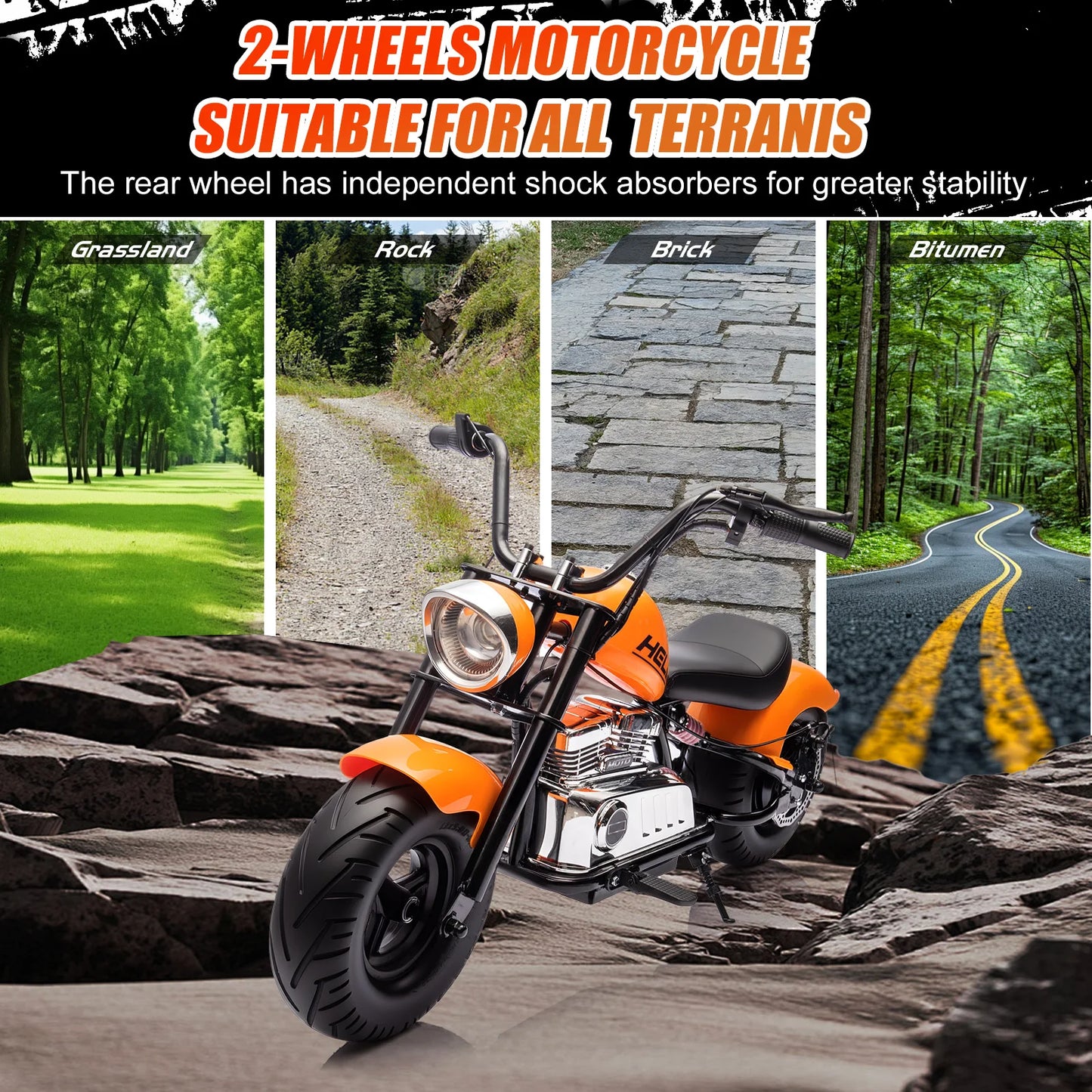 Mukidy 24V Kids Electric Dirt Bike Ride On Toy Car