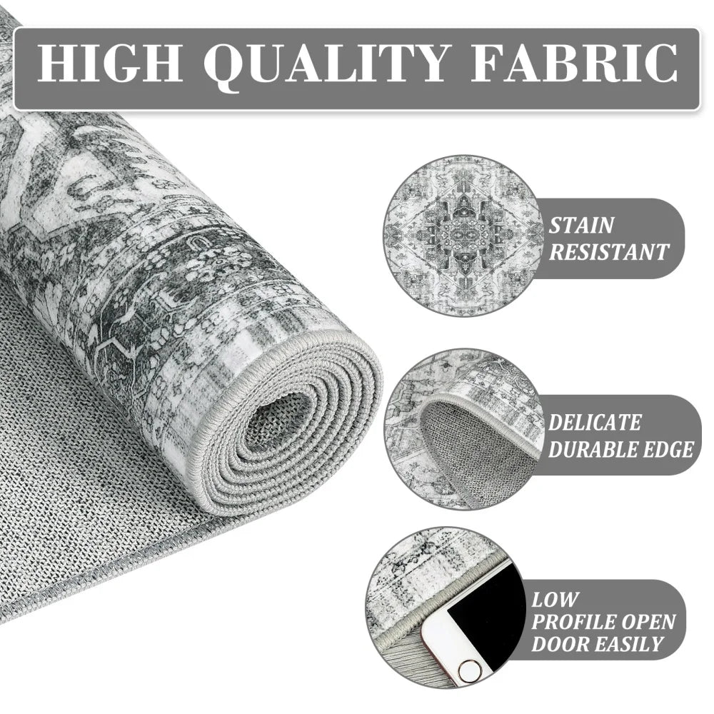 HobbyLane Washable Hallway Runner Rug Non Slip Vintage