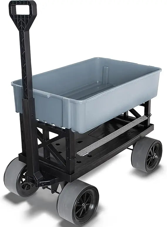 Collapsible Outdoor Utility Wagon Heavy Duty Dolly 250 Lb Capacity Made In USA Durable Construction