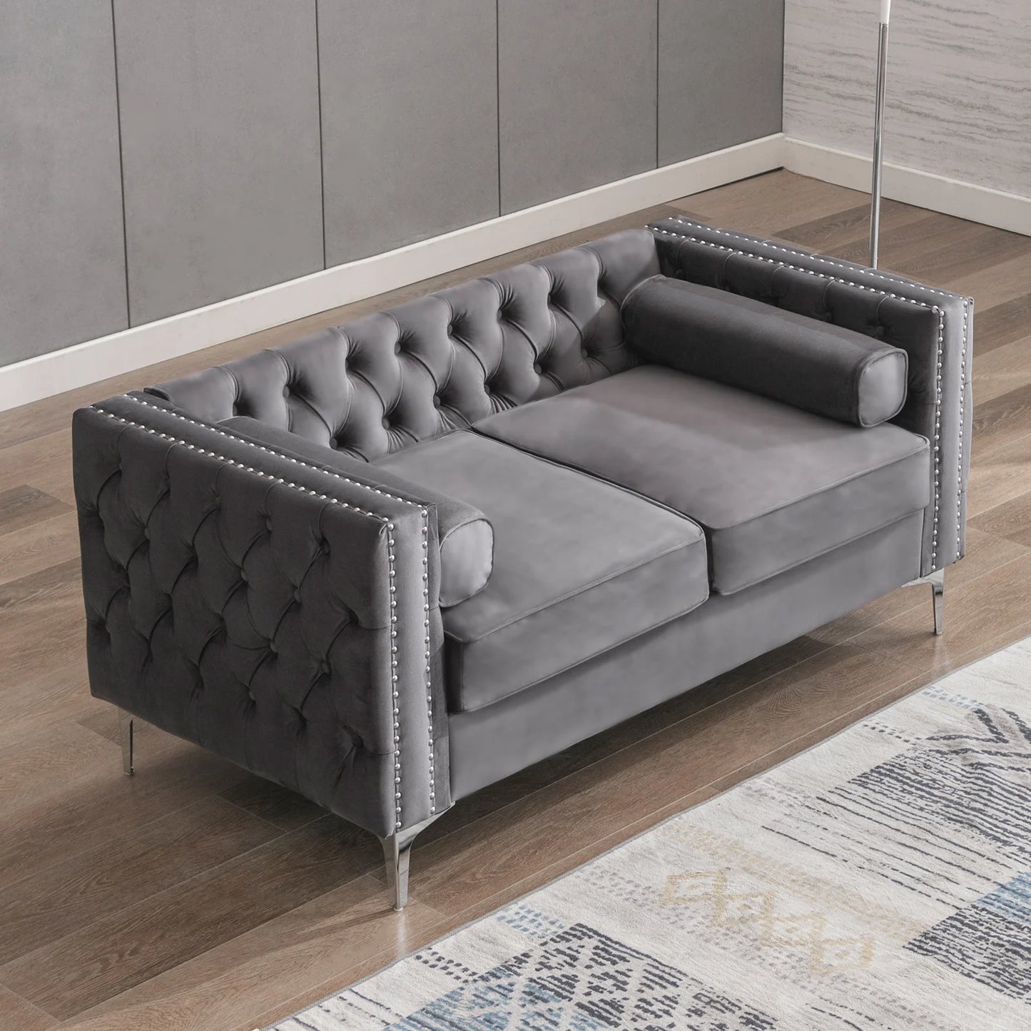 HORGAEOCN Convertible Sectional Sofa With Storage Ottoman