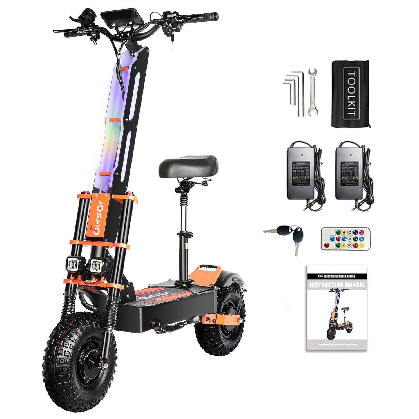 Escooter X8P 8000W 60V Off Road Electric Scooter Dual Motor