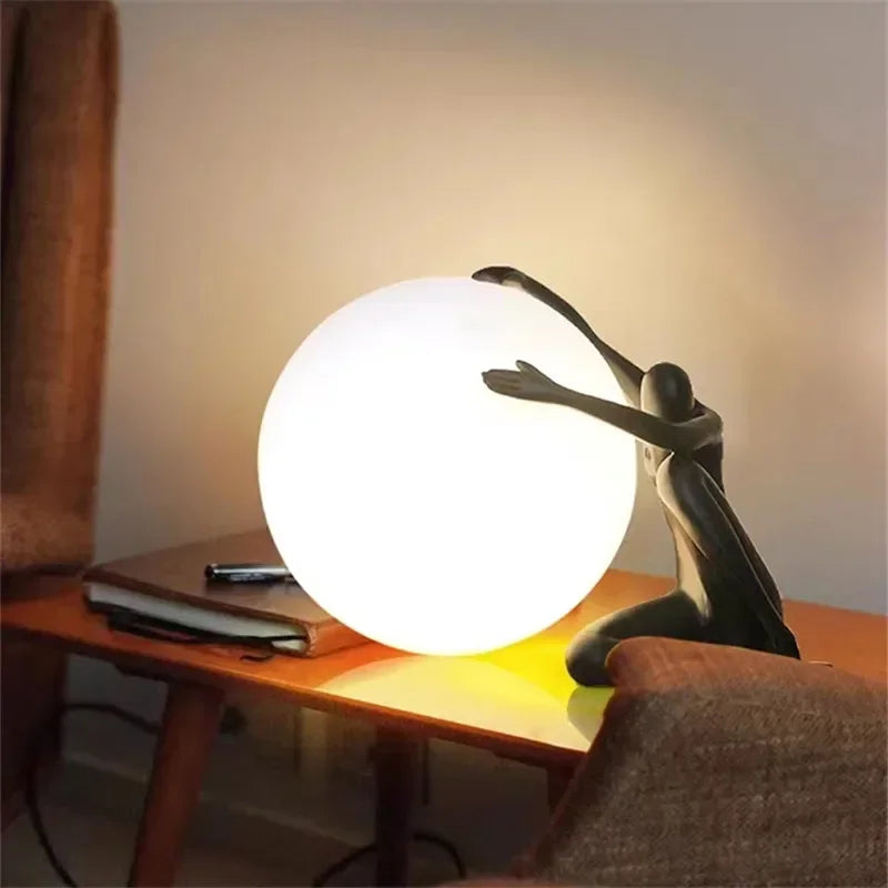 Italian Balloon Table Lamp Humanoid Design Living Room