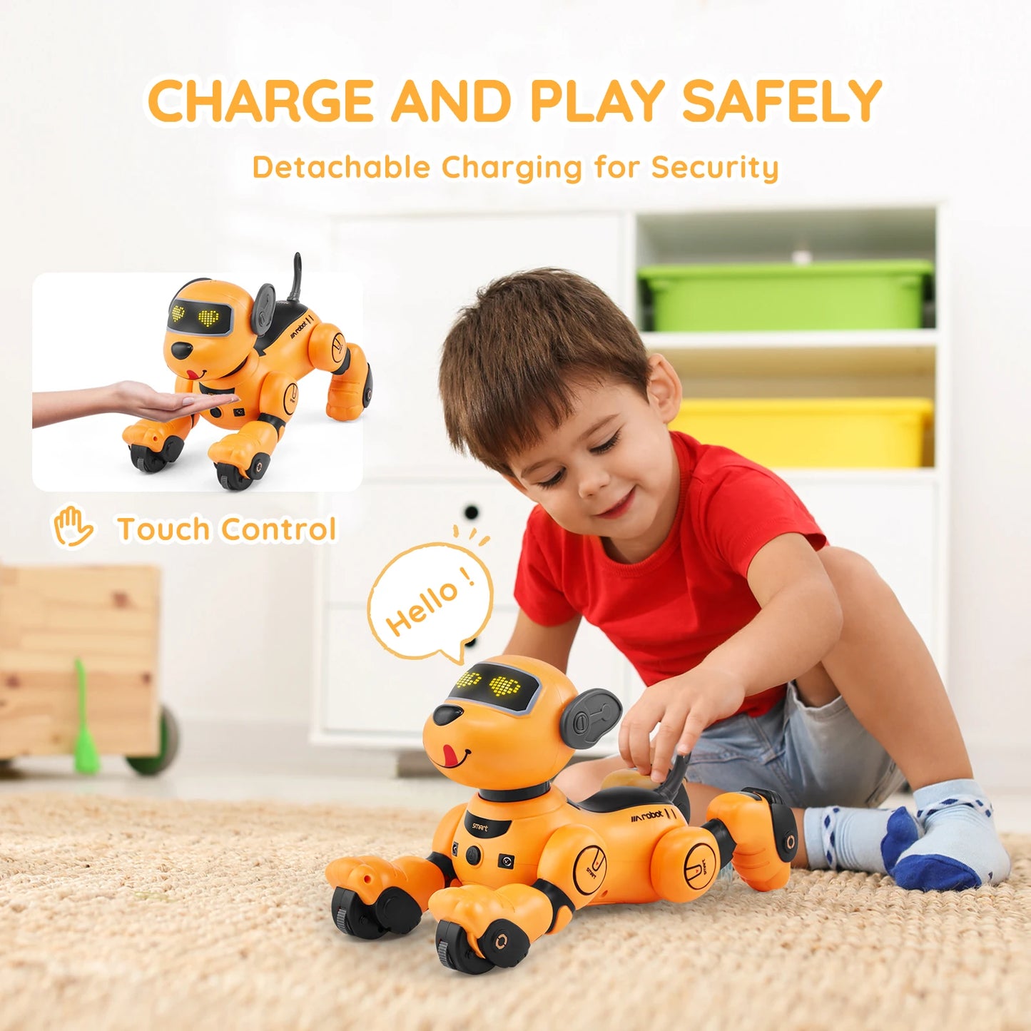 SucceBuy Remote Control Robot Dog Toy Smart Dancing Pet