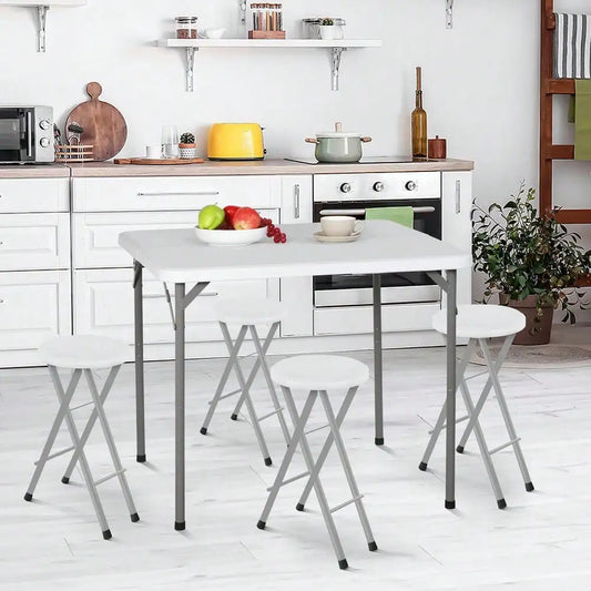 Fold In Half Card Table For Outdoor Indoor Use Lightweight