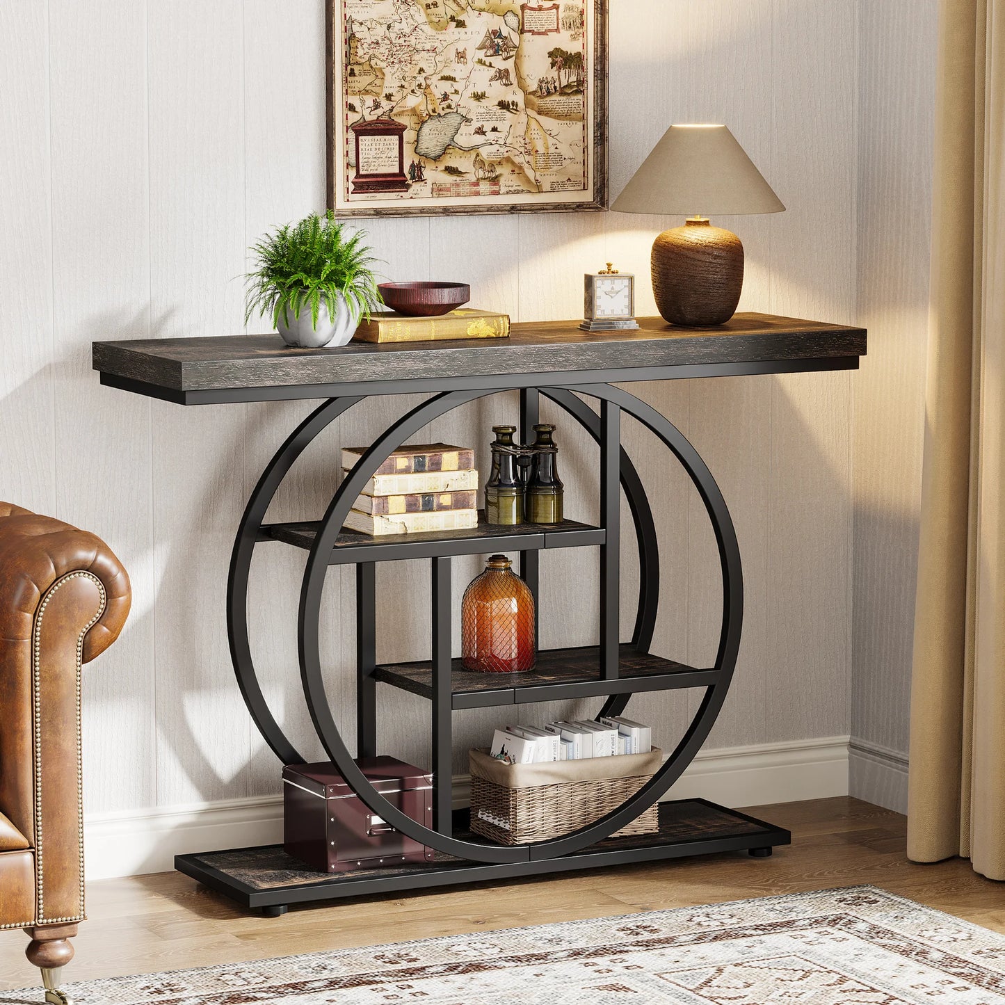 Tribesigns Console Table 4 Tier Entryway Sofa Table For Living Room