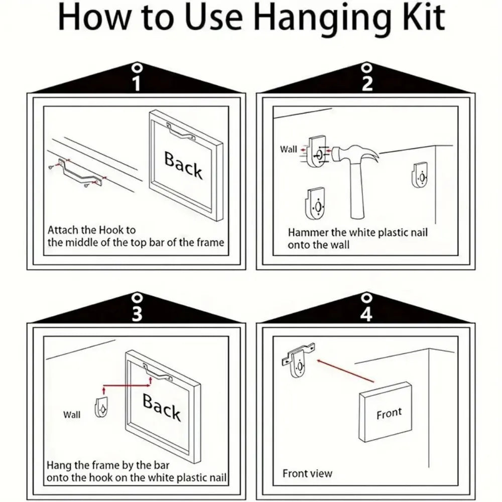 Hign-concerned Pine Wood Frame Canvas Wall Art For Living Room