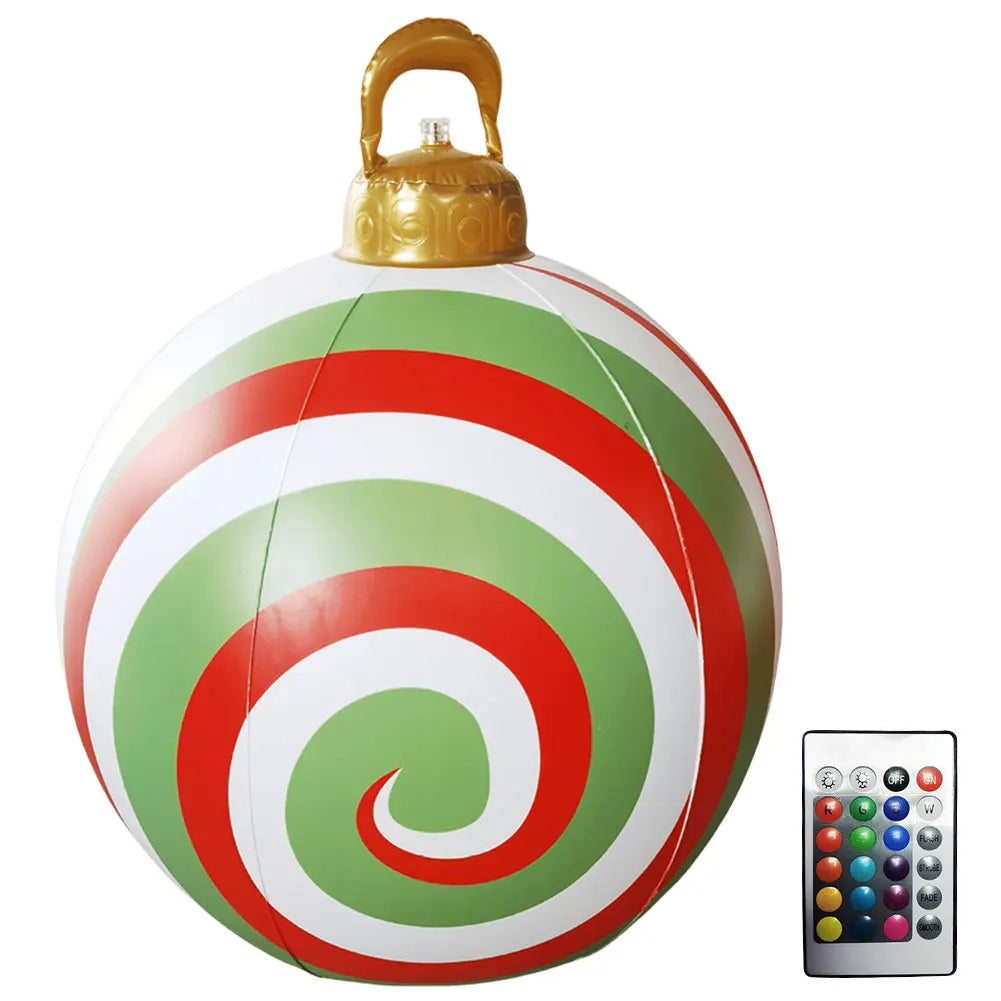 VAKIN Inflatable Christmas Ball With Lights And Remote