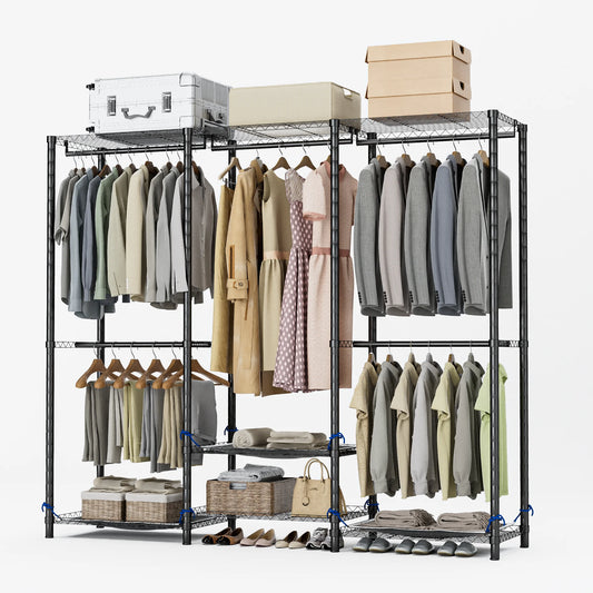 Freestanding Clothes Rack Storage Organizer Heavy Duty 960 Lb