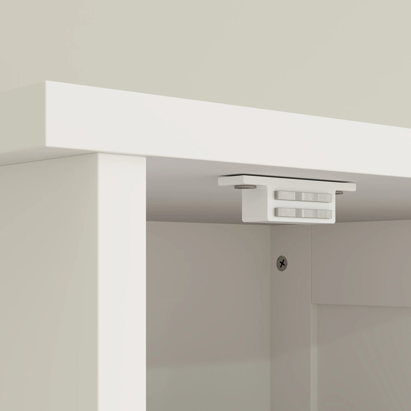 HOMCOM Narrow Bathroom Storage Cabinet With Barn Doors