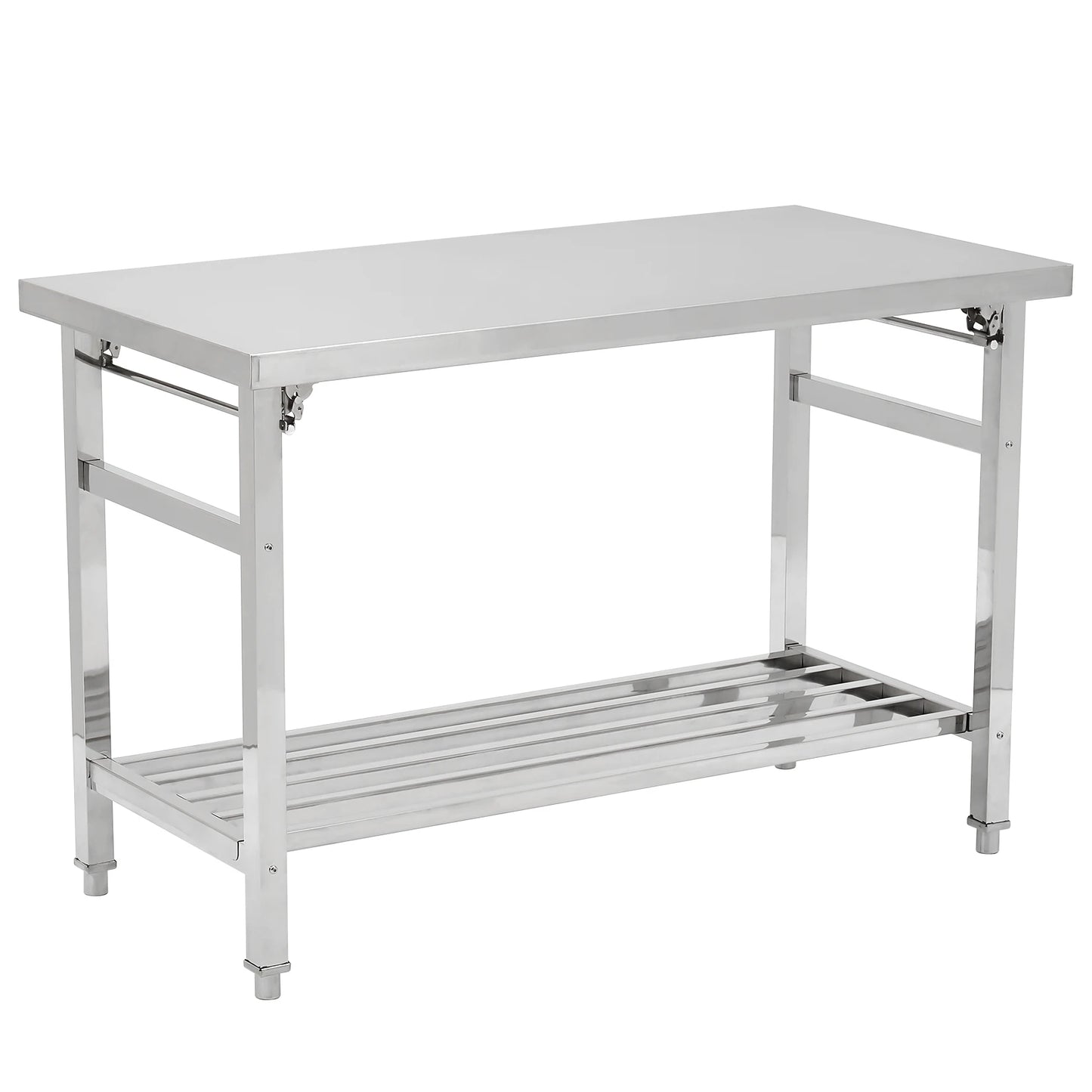 Stainless Steel Prep Table Commercial Heavy Duty Folding Work Table