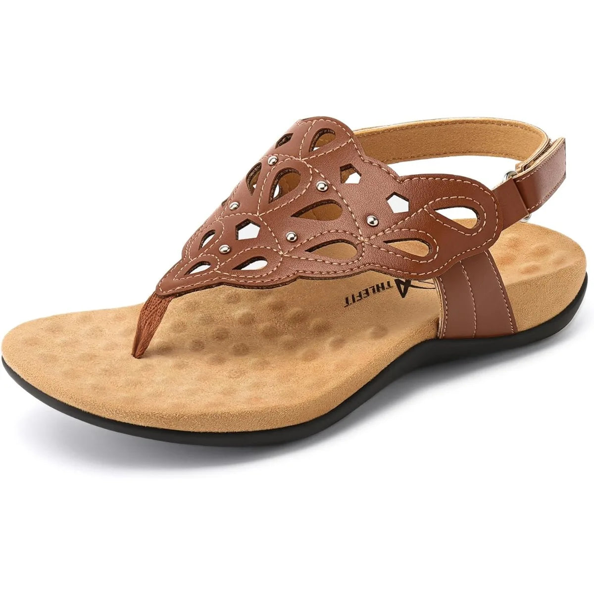 Orthopedic Womens Sandals With Arch Support And Adjustable Thong Sandals