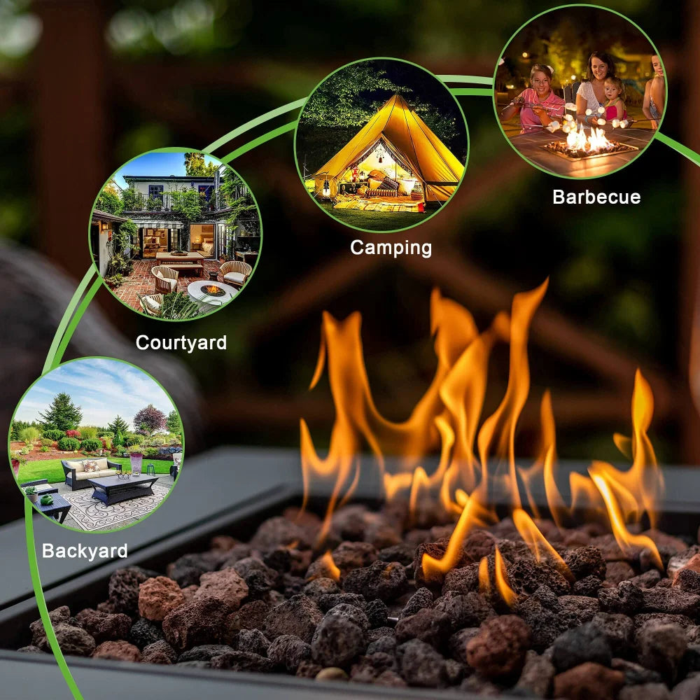 Hign-concerned Outdoor Propane Fire Pit Table 50,000 BTU