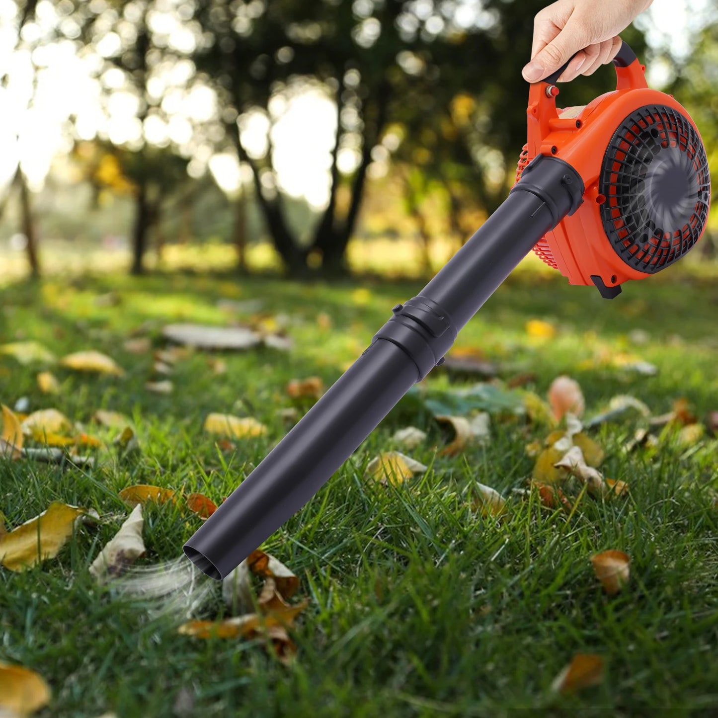 Gas Powered Handheld Leaf Blower For Lawn And Garden Cleanup Commercial Grade Performance