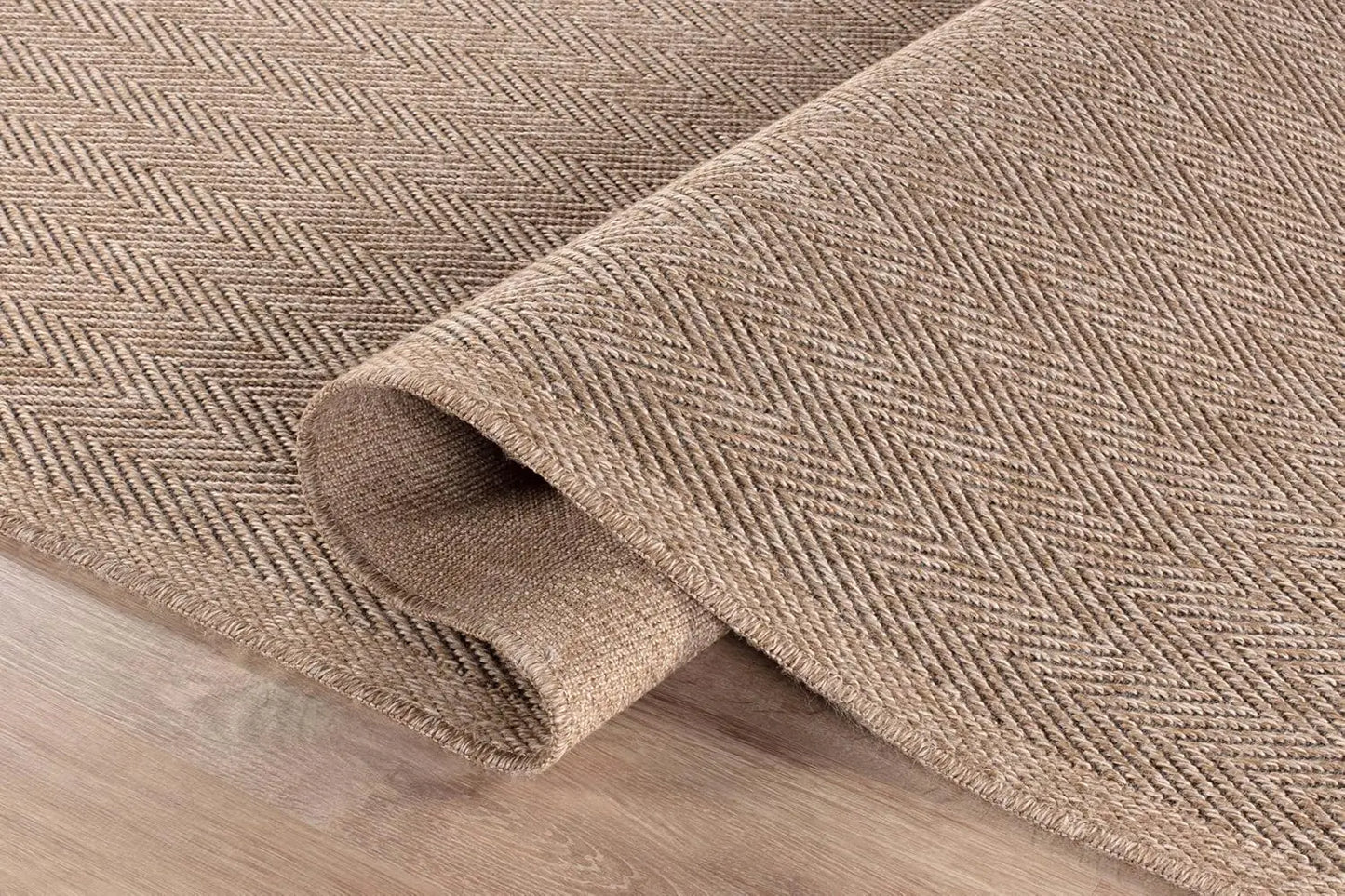 Natural Fiber Seagrass Herringbone Area Rug for Indoor Outdoor