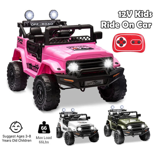 12V 2-Seater Kids Ride On Car With Remote Control Gift