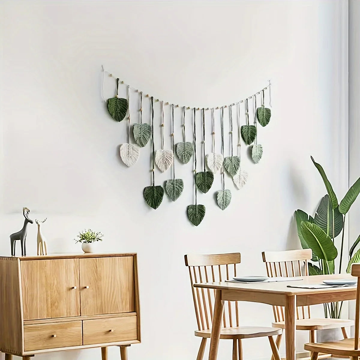 Modern Woven Wall Decor Bohemian Style Feathers Gift