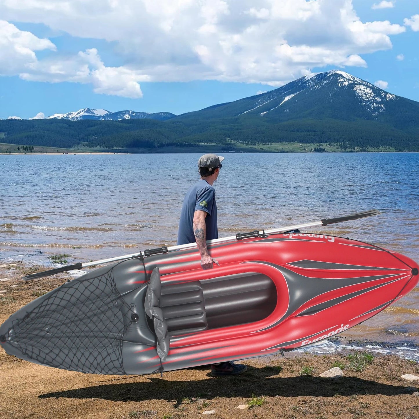 HHSJZWCY Inflatable Kayak Fishing Boat With Paddles And Pump